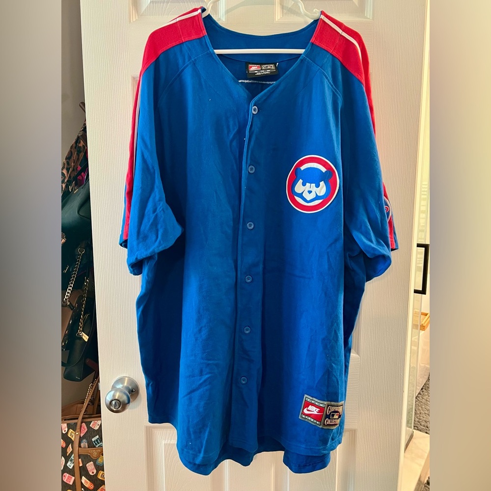 VTG Chicago Cubs Sandberg #23 Cooperstown NIKE Button Down Size XXL